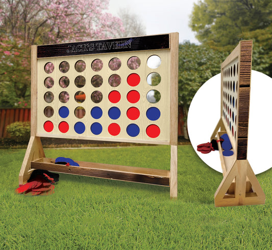 Personalized Bourbon Barrel Fast Four Game