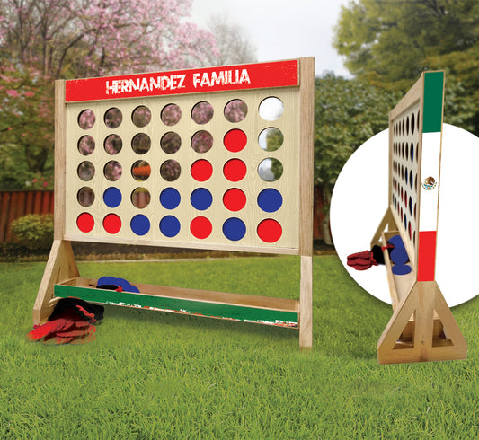 Personalized Mexican Family Fast Four Game