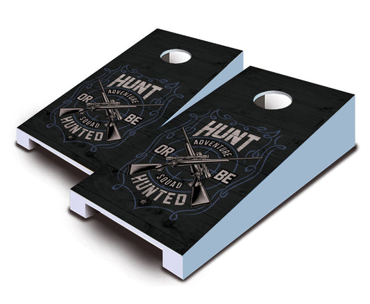 "Hunt Or Be Hunted" Tabletop Cornhole Boards