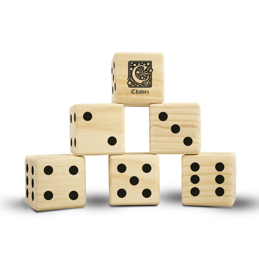 Celtic Monogram Lawn Dice Game