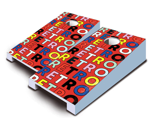 "RetroRetro Repeat" Tabletop Cornhole Boards