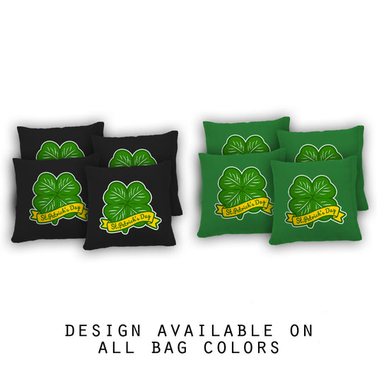 "St. Patrick's Day Clover" Cornhole Bags - Set of 8