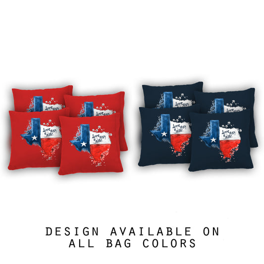 "Texas Lone Star State" Cornhole Bags - Set of 8