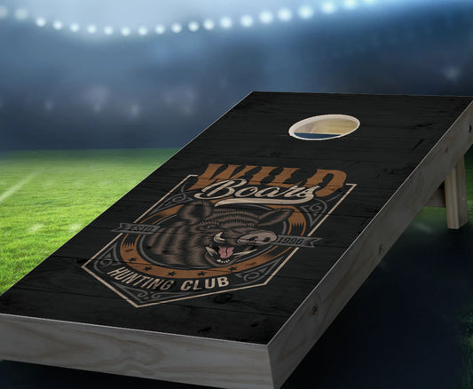 "Wild Boar Hunting Club" Cornhole Boards