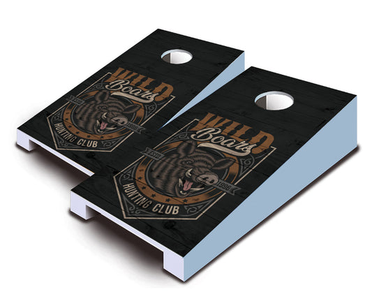 "Wild Boar Hunting Club" Tabletop Cornhole Boards