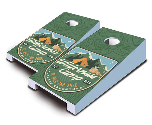 "Wilderness Camp" Tabletop Cornhole Boards