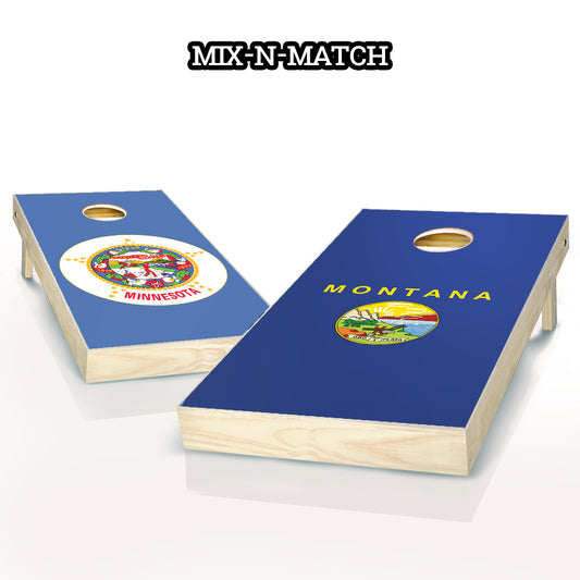 "Mix & Match" Country Flag Cornhole Set