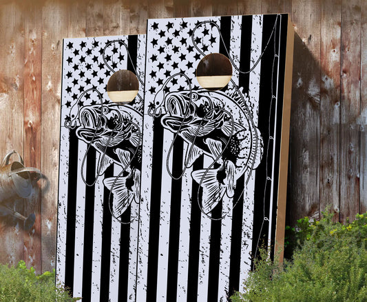 "American Fisherman Flag" Cornhole Boards