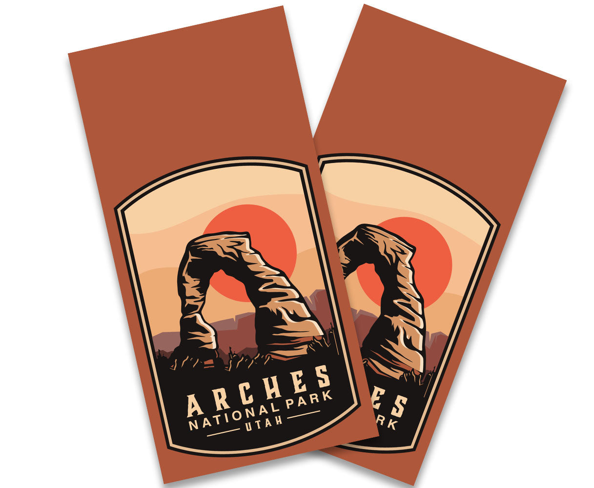 "Arches National Park Badge" Cornhole Wrap