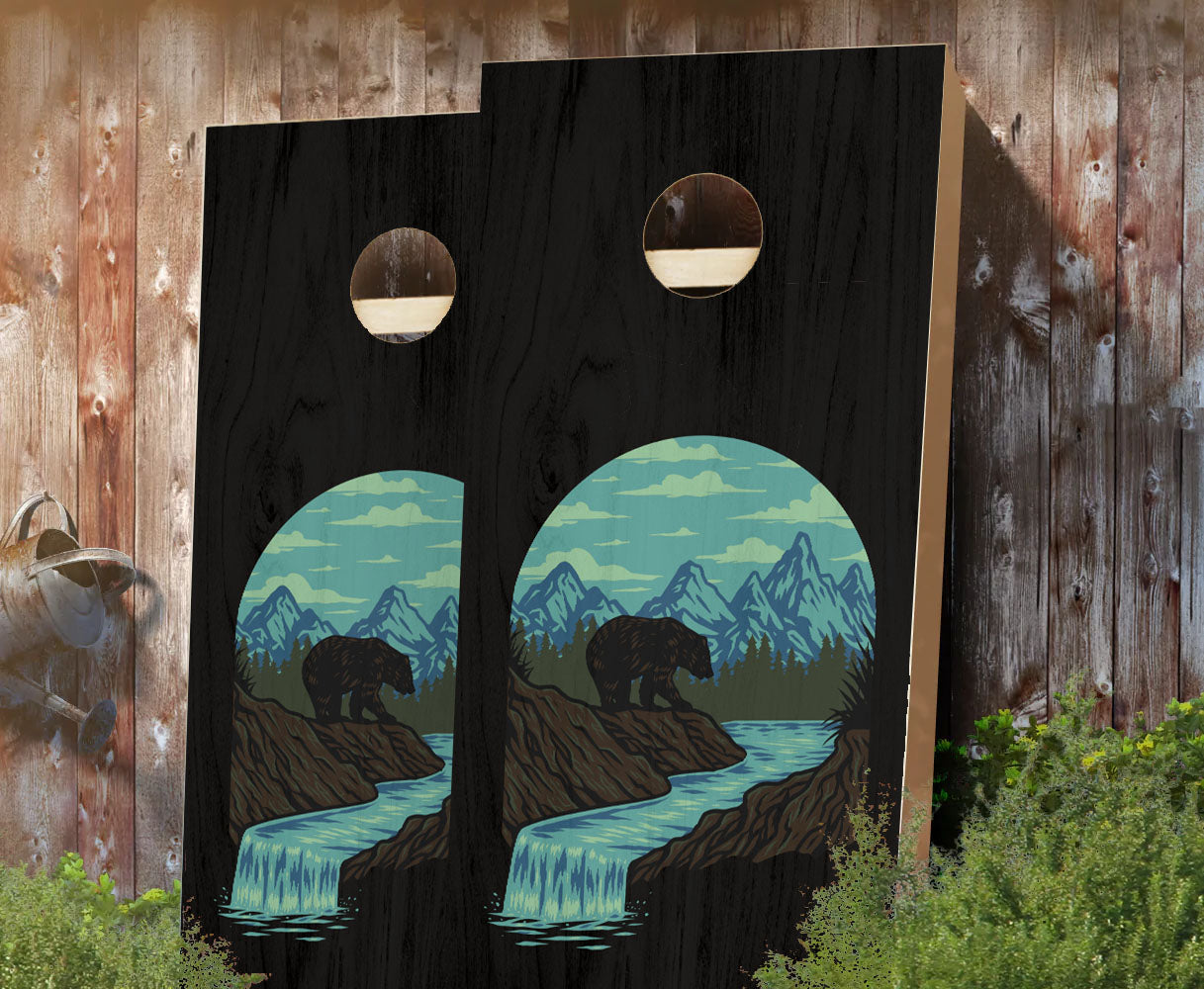 "Bear Mountains" Cornhole Boards