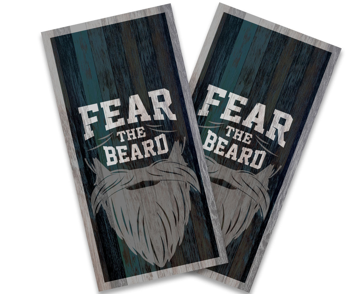 "Fear the Beard" Cornhole Wrap