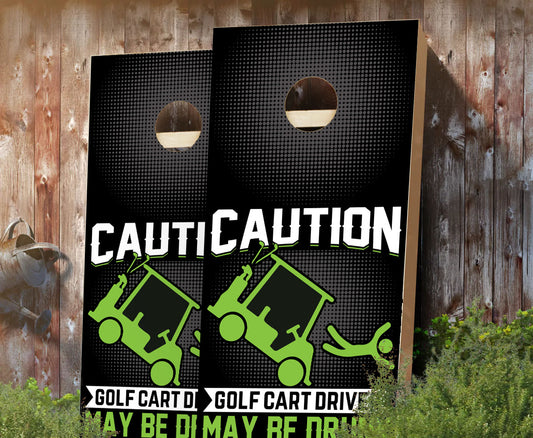 "Golf Cart Driver" Cornhole Boards