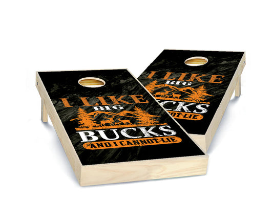 "I Like Big Bucks" Cornhole Boards