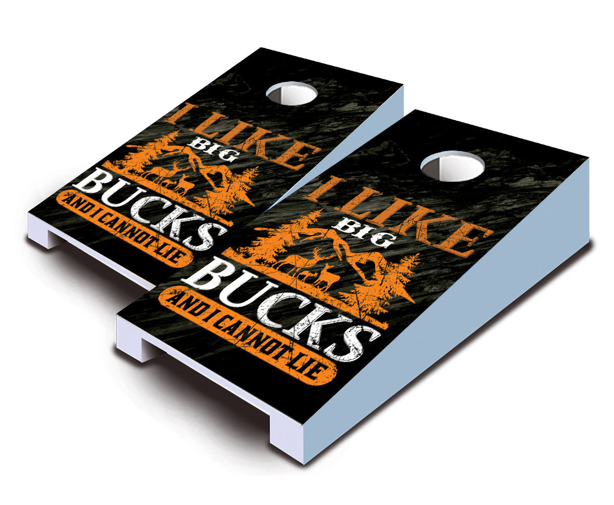 "I Like Big Bucks" Tabletop Cornhole Boards