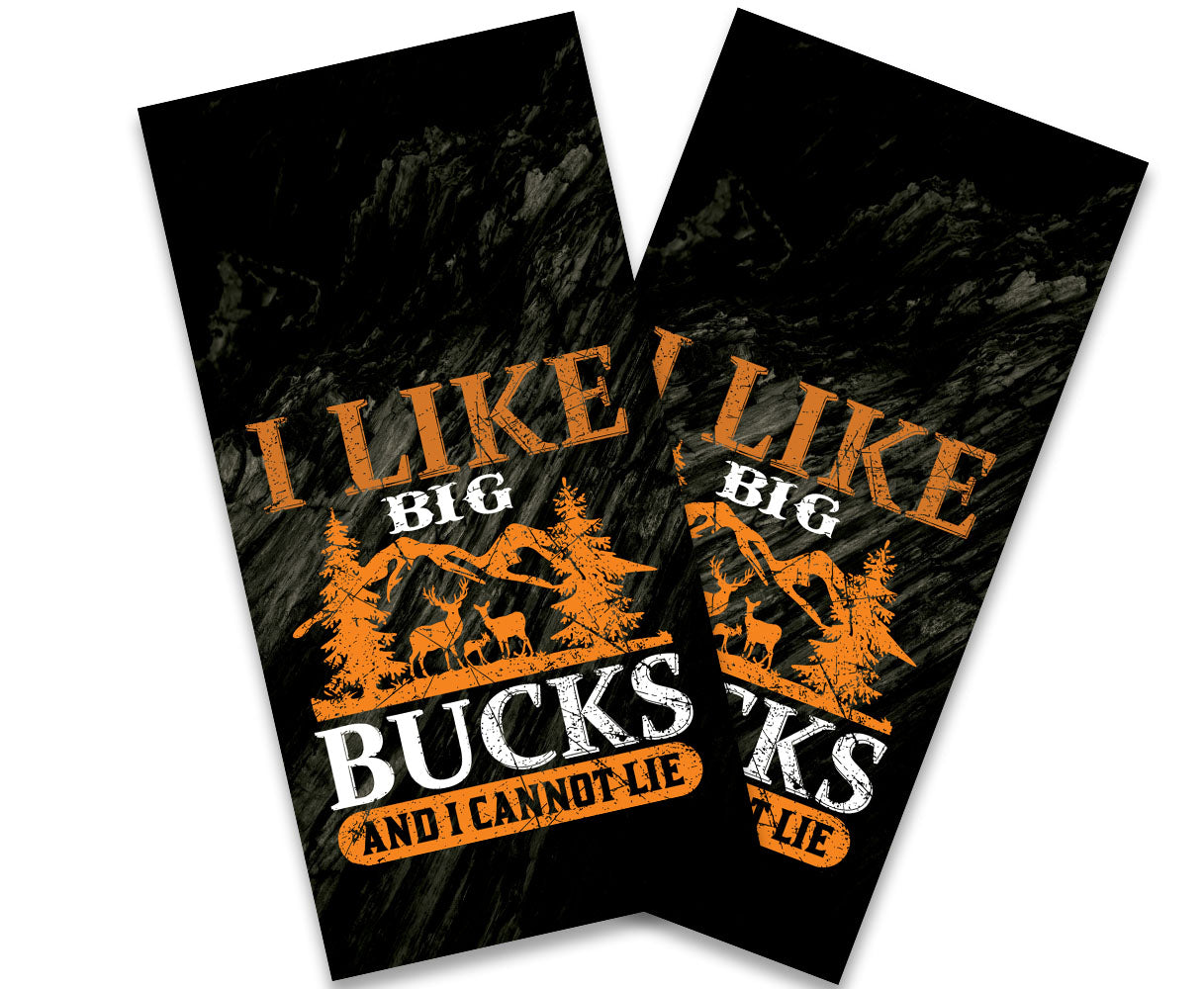 "I Like Big Bucks" Cornhole Wrap
