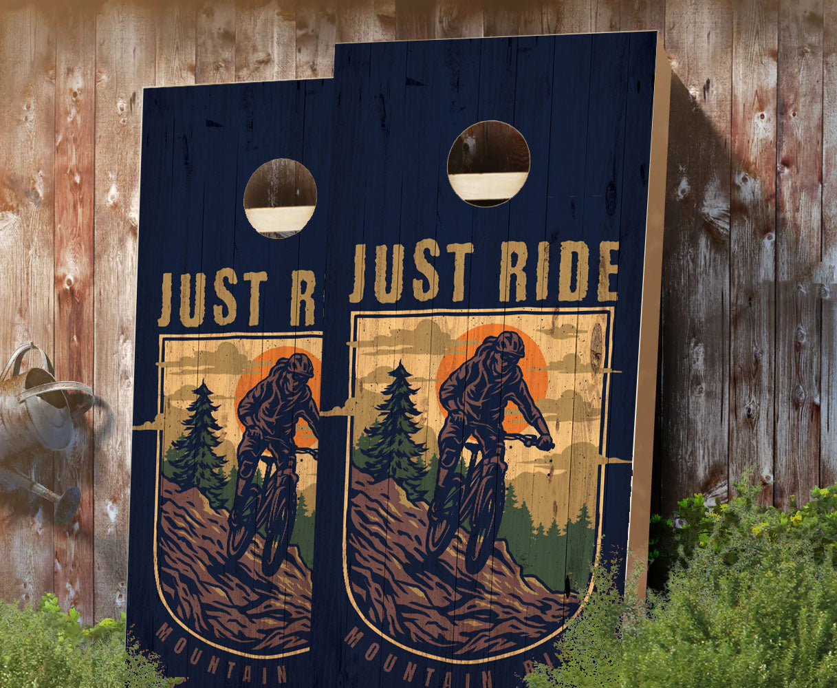 "Just Ride" Cornhole Boards