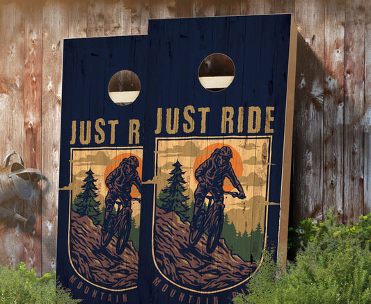 "Just Ride" Cornhole Boards
