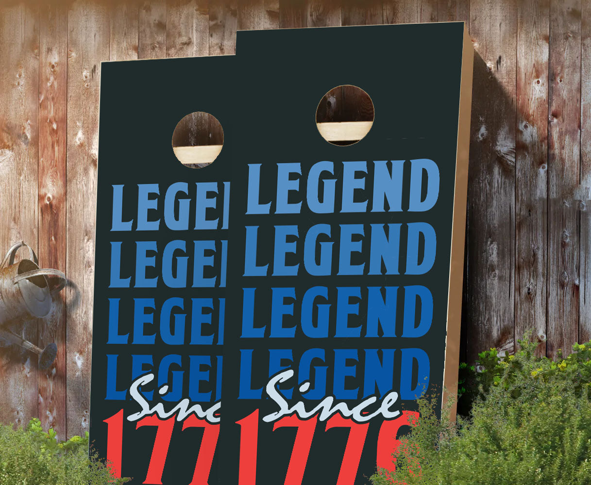 "Legend Since 1776" Cornhole Boards