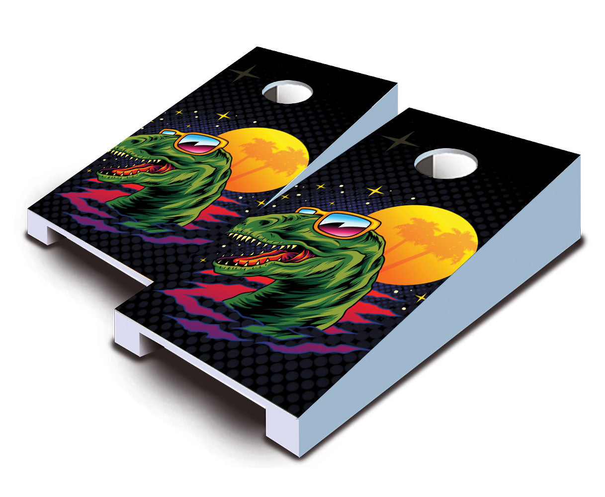 "Midnight Rex" Tabletop Cornhole Boards