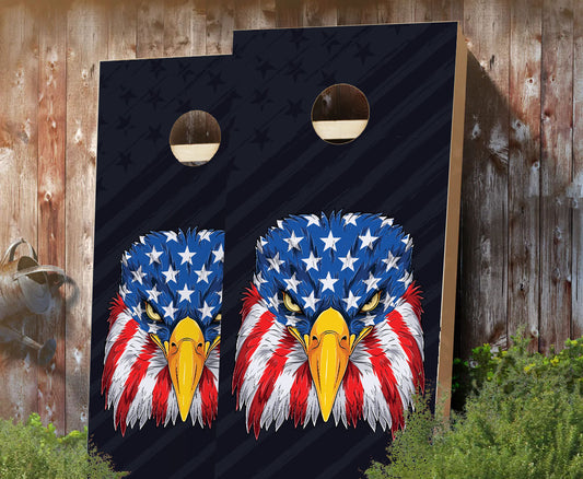 "Patriot Eagle Fighter" Cornhole Boards