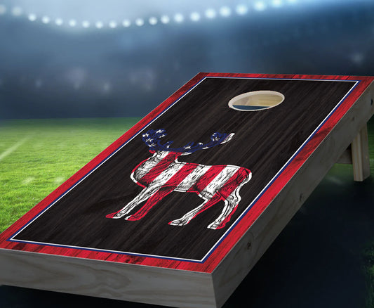 "Patriot Buck" Cornhole Boards