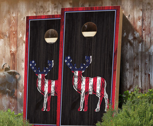 "Patriot Buck" Cornhole Boards