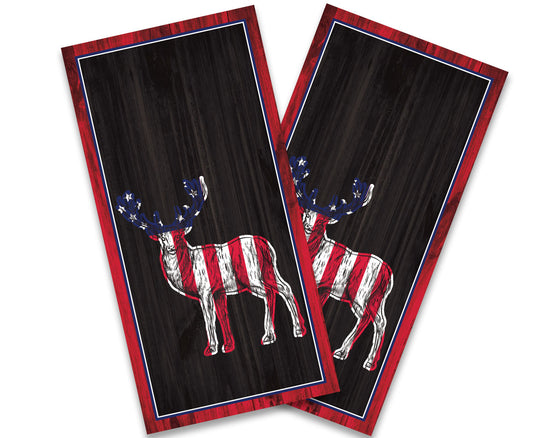 "Patriotic Buck" Cornhole Wrap