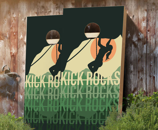 "Rock Climbing" Cornhole Boards