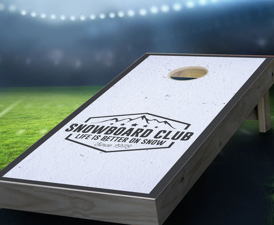 "Snowboard Club" Cornhole Boards