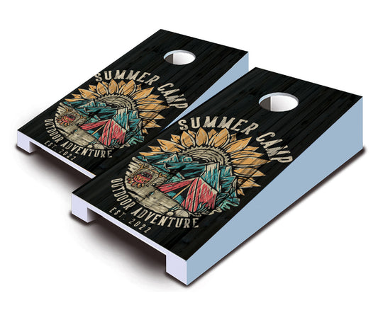 "Summer Camp Outdoor Adventure" Tabletop Cornhole Boards