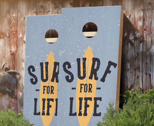 "Surf for Life" Cornhole Boards