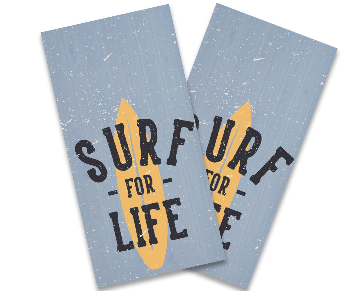"Surf for Life" Cornhole Wrap