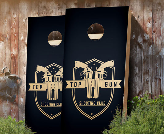 "Top Gun Shooting Club" Cornhole Boards