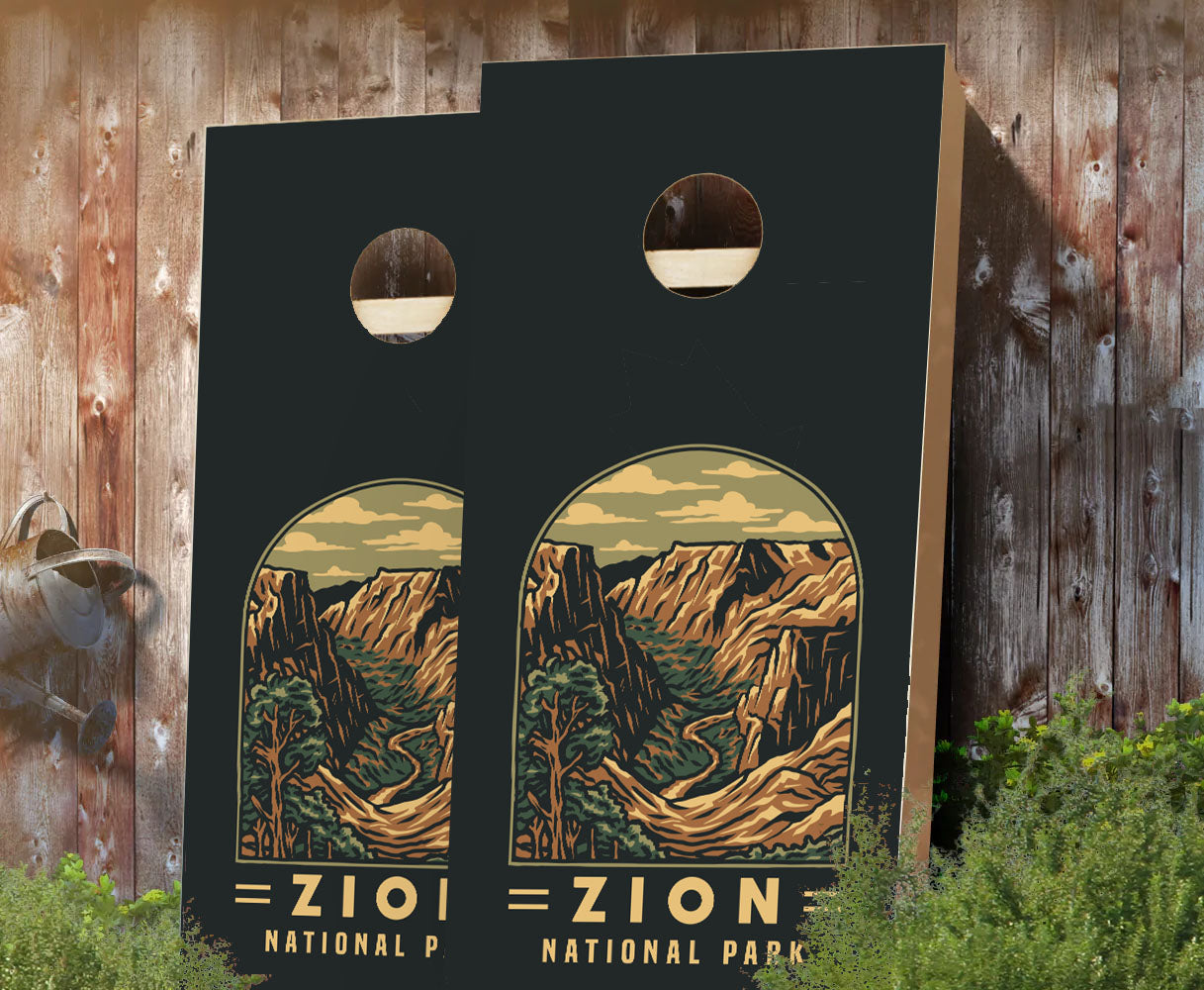 "Zion National Park Badge" Cornhole Boards