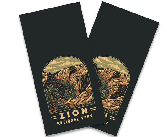 "Zion National Park Badge" Cornhole Wrap